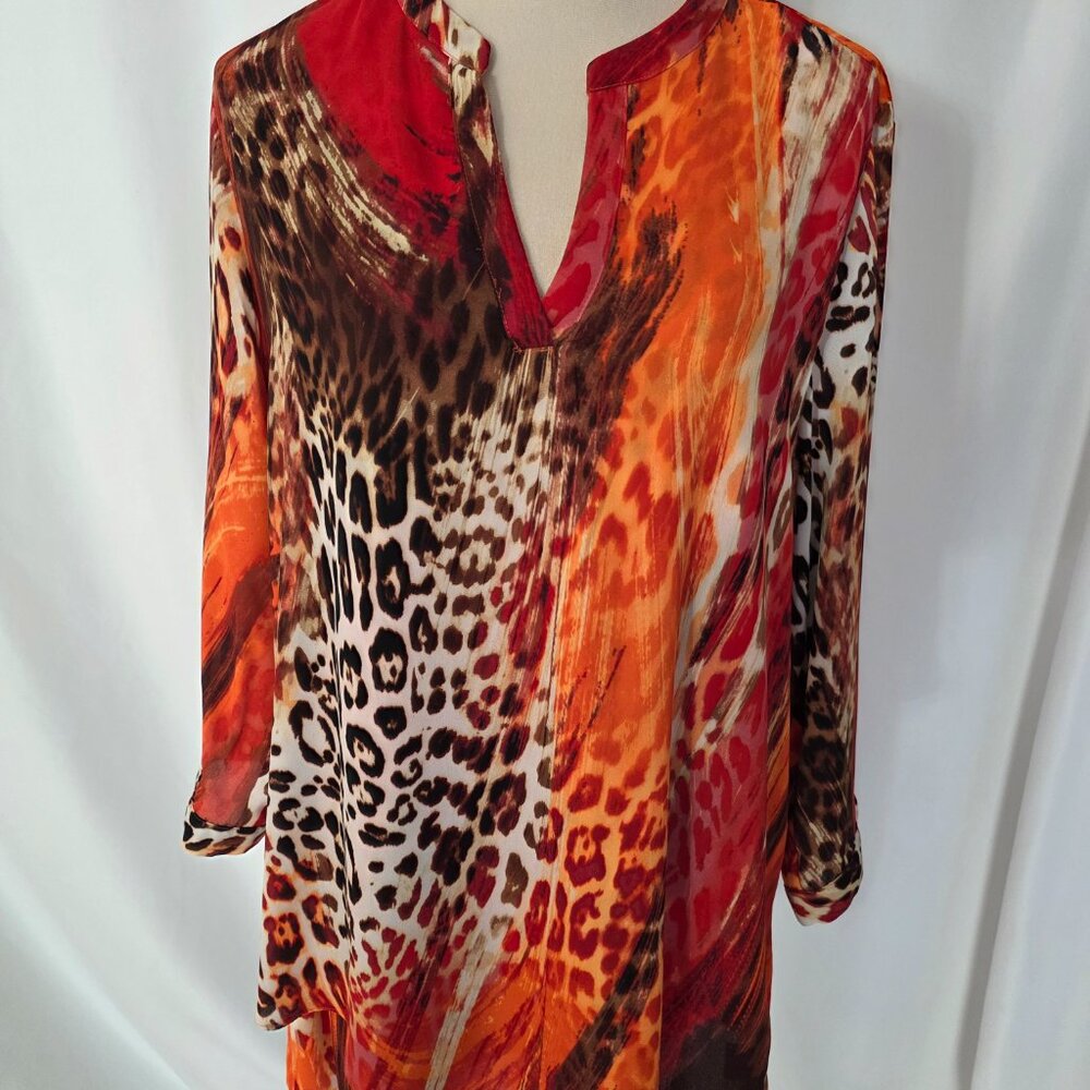 Zac & Rachel Brand Multicolor Lined Size XL      T548